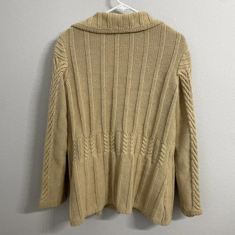 Cutter & Buck‎ Button Up Beige Cardigan Sweater Women's Size X-Large
